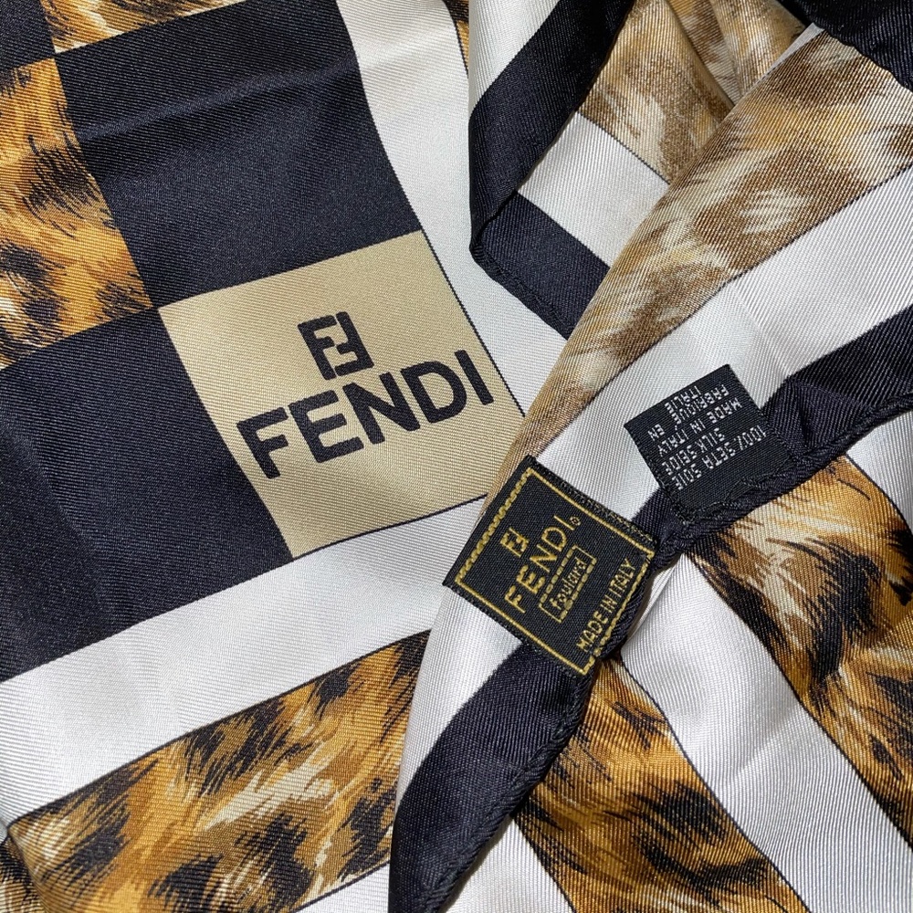 AUTHENTIC FENDI SILK SCARF